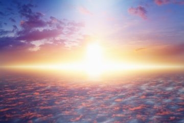 Sun through clouds